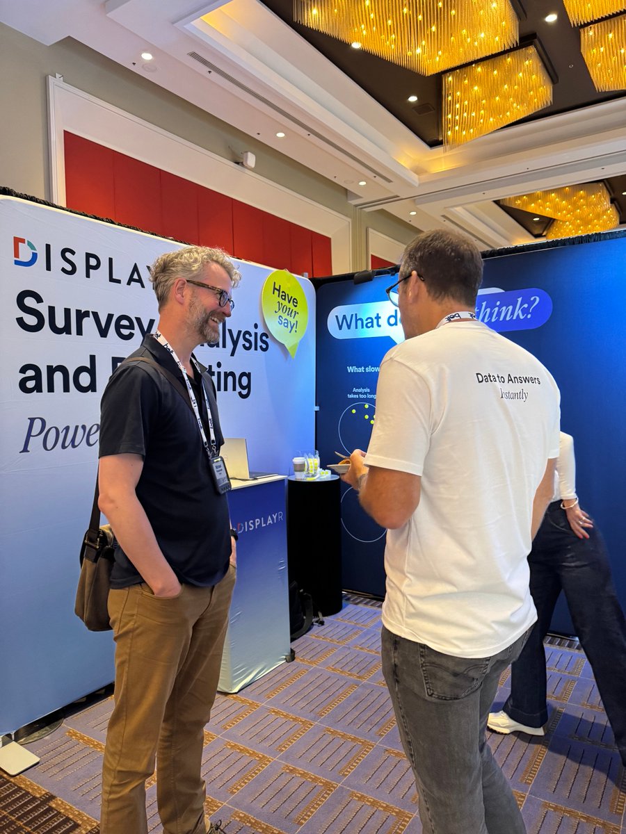 Displayrr's tweet photo. Quirk’s Chicago, day 1. We’re here showing a few ways to automate parts of the research workflow. Come say hi at booth 503.

#QuirksChicago #MarketResearch #Insights #MRX #Displayr https://t.co/7Fxh5g92Zd