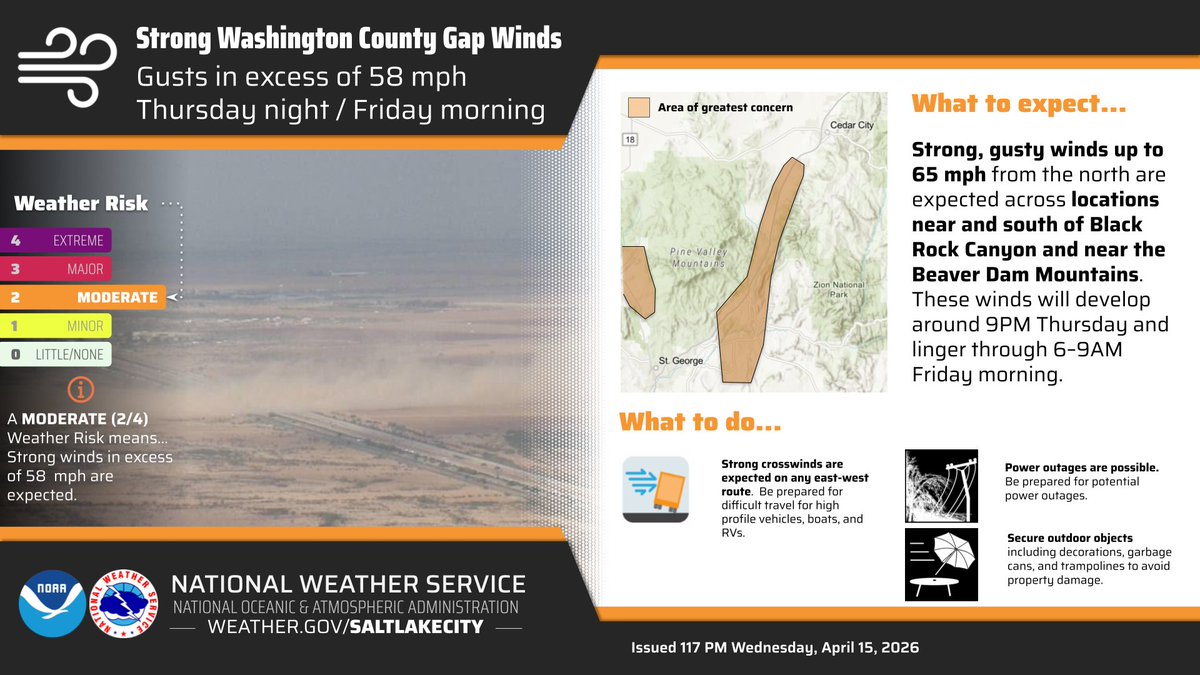 NWSSaltLakeCity's tweet image. A cold front tomorrow will bring the coldest overnight lows in a month or more, along with wind and and a brief burst of snow to valley floors. Snow forecast has trended downward as the front is moving faster, though there is still a lake effect snow threat Thurs night #utwx