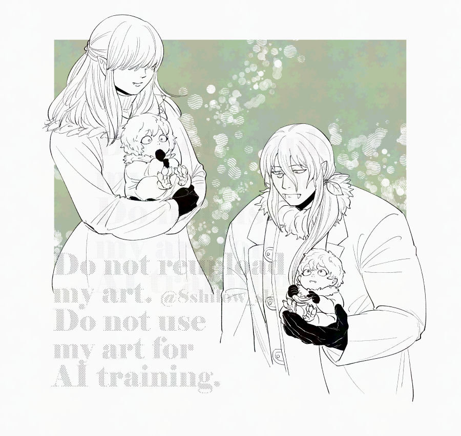 シチロちゃんさらに雛鳥の頃は足の色素薄そう妄想と外向きに抱っこされてる赤ちゃんがなんかこう好きでの図