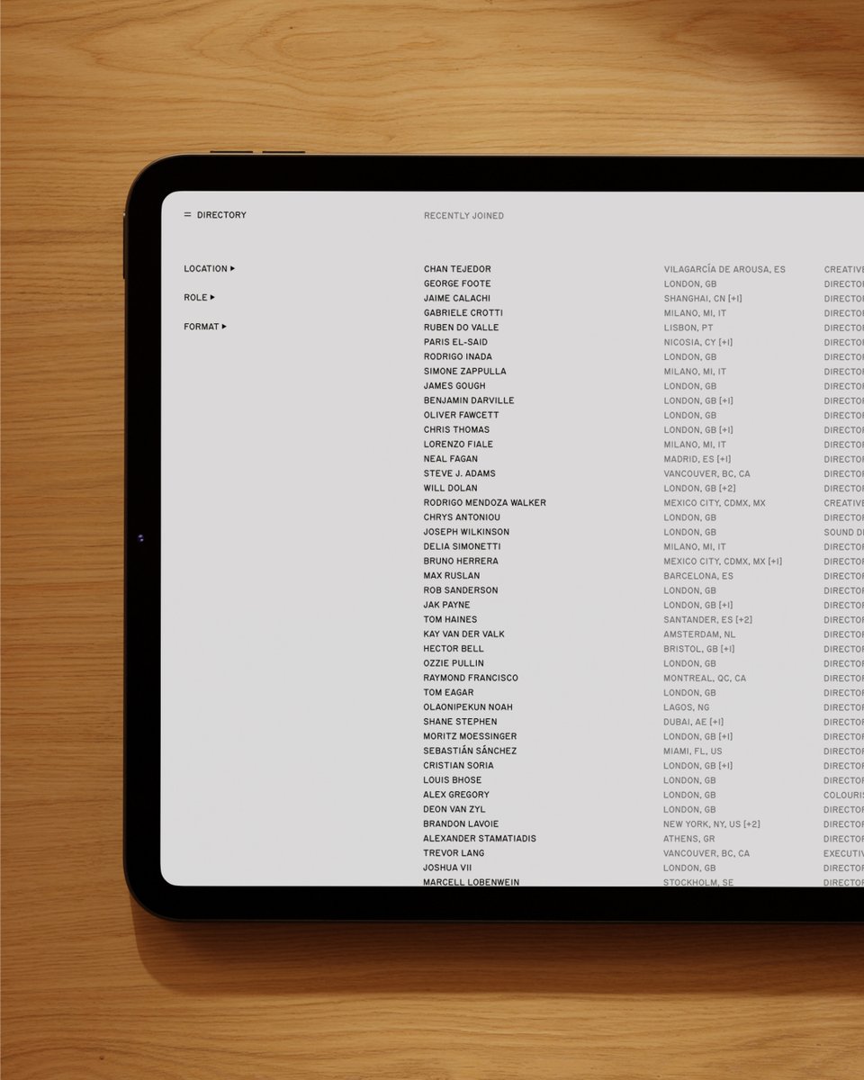 worksdotstudio's tweet photo. Directory (@directory.work) engaged us to define and design a platform that connects talent, skills, and opportunity across the global film and creative industries. cc @directorlibrary. Check out our full case study: https://t.co/dDHw611WjM https://t.co/1TwiPiZRp3