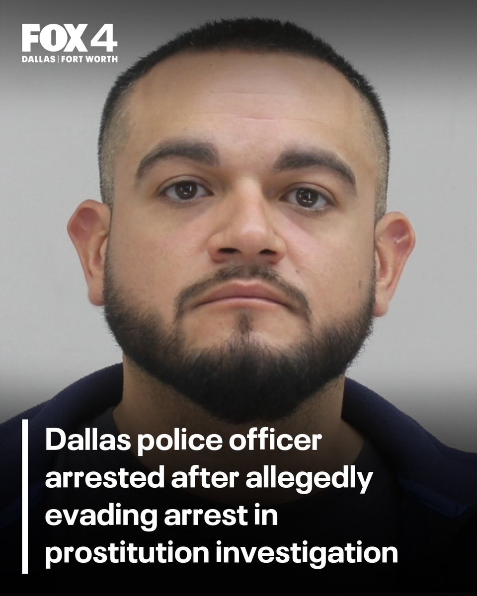 Dallas Sr. Cpl. Joshua Gonzalez was placed on administrative leave after turning himself in to the Dallas County jail on Tuesday to face charges for evading arrest. fox4news.com/news/dallas-po…