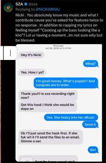 “nicki nunca implorou por colaborações”