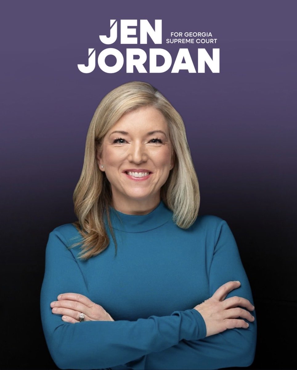 emiranda_writes's tweet photo. I’m proud to support @JenJordanGA for Georgia Supreme Court. At every step in her career, Jen has worked to protect the fundamental rights and freedoms of every Georgian. Vote May 19th!
#gapol #scoga https://t.co/KsblUcCQS0
