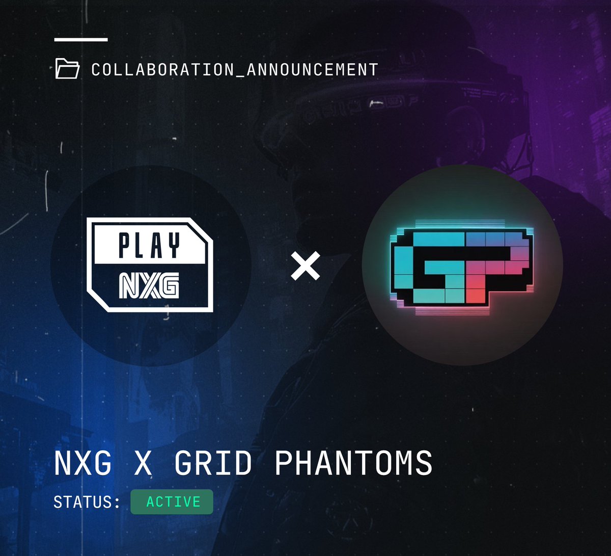 We're proud to announce our cross-community collaboration with <a href="/GridPhantoms/">Grid Phantoms</a> 

Through Keys we've acquired, the Guild Bank is now wired in to receive a steady flow of $BYTES 🔌

The expansion has begun. 

More details in discord.gg/playnxg