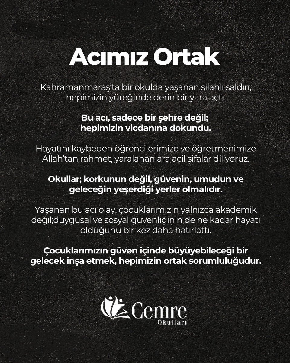 cemreokullari's tweet photo. ACIMIZ ORTAK.
BAŞIMIZ SAĞOLSUN.. 

#kahramanmaraş #eğitim https://t.co/QsHFariBXE