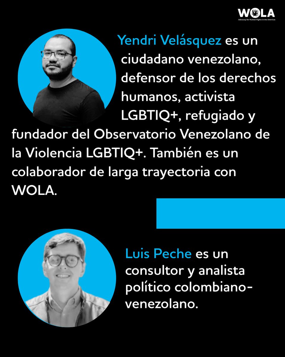 WOLA_org's tweet image. 🚨 Seis meses desde el intento de asesinato de Yendri Velásquez y Luis Peche — y aún sin justicia. Lee nuestro comunicado completo 👇

wola.org/2026/04/six-mo…

#Venezuela #DerechosHumanos #Impunidad