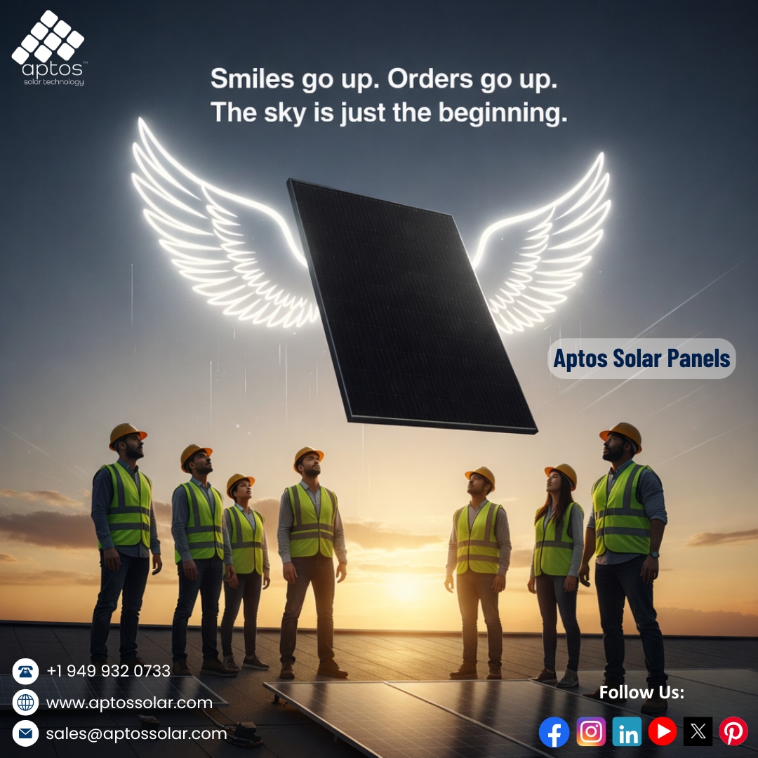 AptosSolar's tweet photo. Smiles go up. Orders go up. The sky is just the beginning.
Aptos Solar Panels.

https://t.co/rBKFb8CteE
https://t.co/GfDtWdX9C0
https://t.co/ROSL7rJPSb
https://t.co/sfk8vF2NrP
https://t.co/G2EAepdJGH
https://t.co/oZuvOADJkv
https://t.co/KVY94KQo6m

#AptosSolarTechnology #Solar https://t.co/bcuC4qqDNT