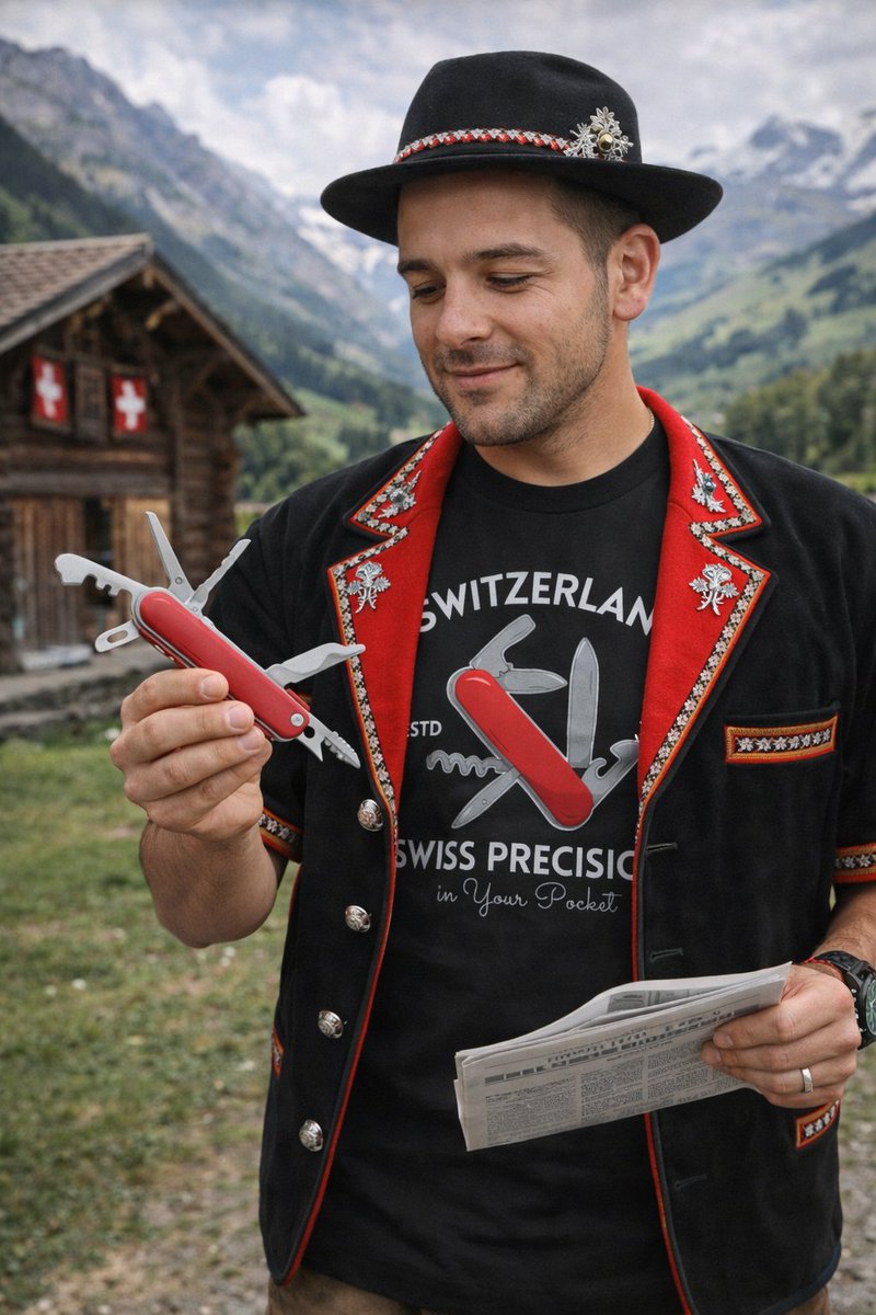 itsdiscove45732's tweet image. Swiss precision in style 🇨🇭🔪

👉 redbubble.com/i/t-shirt/Swis…

#Switzerland #SwissDesign #RedbubbleFinds #TravelStyle #MinimalStyle