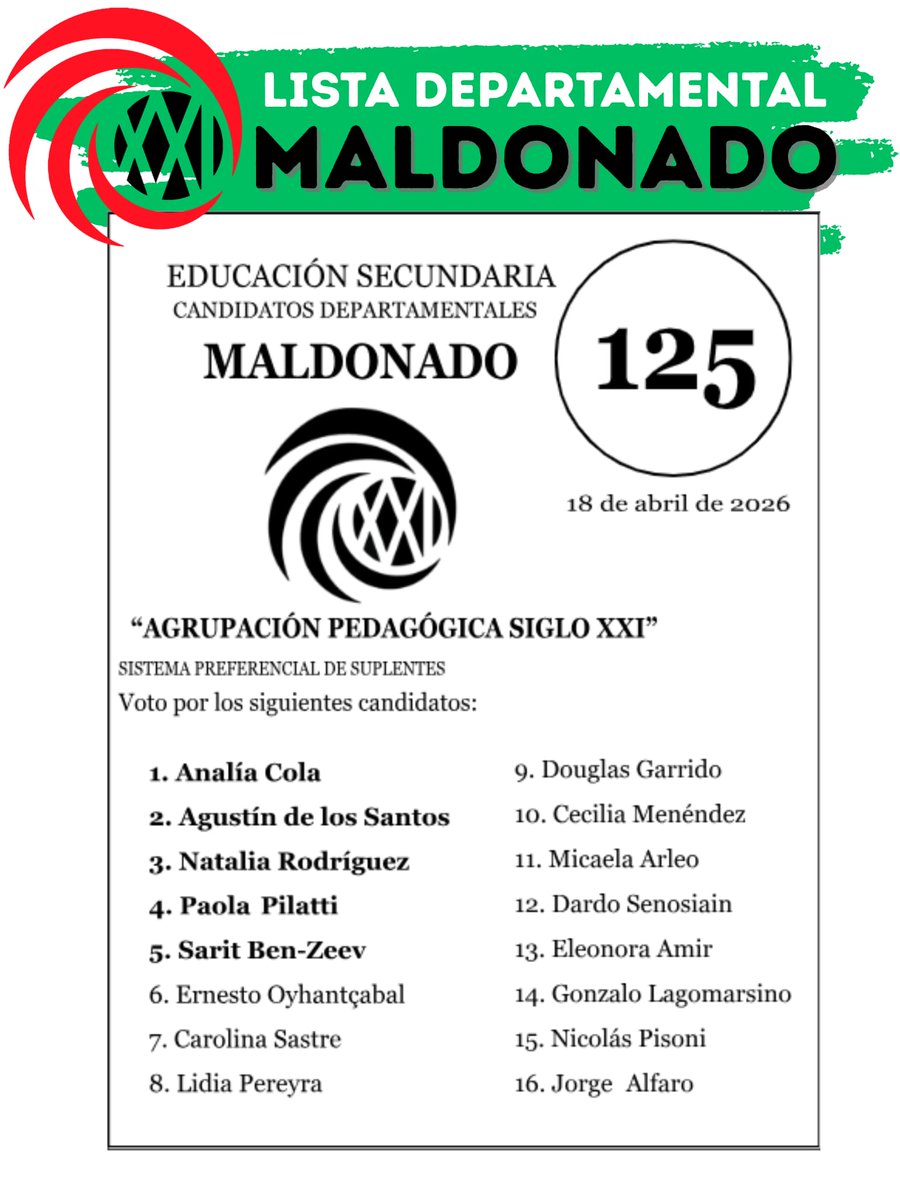 desde el año 2003 bregando por una Educación Pública estatal, autónoma y cogobernada, ajena a los compromisos político-partidarios.
(3/3)

#ATD2026 
#ATDSecundaria 
#AsambleaTécnicoDocente