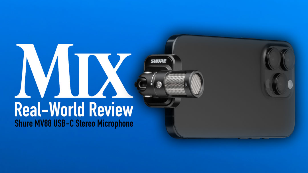 ProSoundNews's tweet image. TODAY at mixonline.com:
• Shure MV88 USB-C Stereo Mic Review
• d&amp;amp;b audiotechnik, L-Acoustics Launch Noise Prediction Standard
• ACM Studio, Industry Award Noms
• AMPS Winners Named
• Jungle City Installs World’s First SSL Origin Evo

#recording #proaudio #livesound