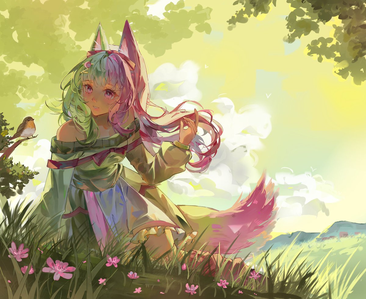 DuckieLike2Draw's tweet photo. Haiiloo! I think its #PortfolioDay ? 
I like to draw cute anime girls with watercolor-like rendering 😁 https://t.co/TL83z5cPif