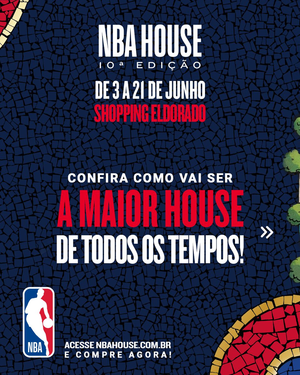 NBABrasil's tweet image. A #NBAHouse está de volta ao Shopping Eldorado, e O MAPA TÁ DESENHADO! 🏀🏡 

Acesse bit.ly/4sXlnmZ e garanta AGORA o seu ingresso pro maior evento de NBA do Brasil! 🤩🔥