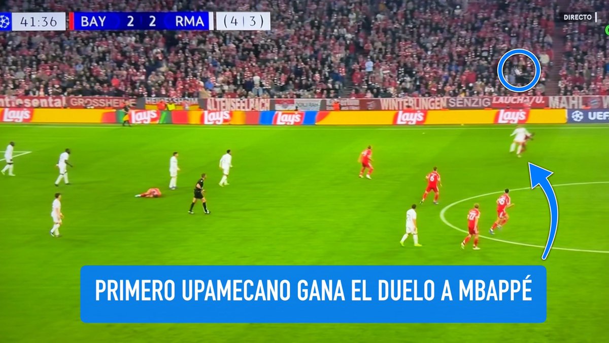 soccermemoriess's tweet photo. Los sinvergüenzas de los medios van a intentar vender que había falta previa en el 2-3…

Pero no van a contar esto. 

DOS jugadores del Bayern tocan la pelota posteriormente → acción nueva e independiente. 
Kane la pierde sin oposición y regala la contra. https://t.co/Avh0yYNDVE