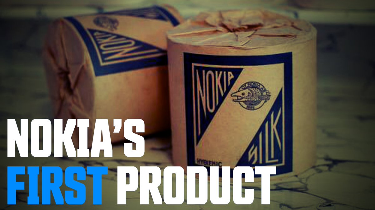 KayVink's tweet photo. @dvassallo Nokia wasn't just doing paper pulp!! they were vertically integrated into the toiler paper vertical, then then pivoted to footwear https://t.co/ZnnWoH63zb