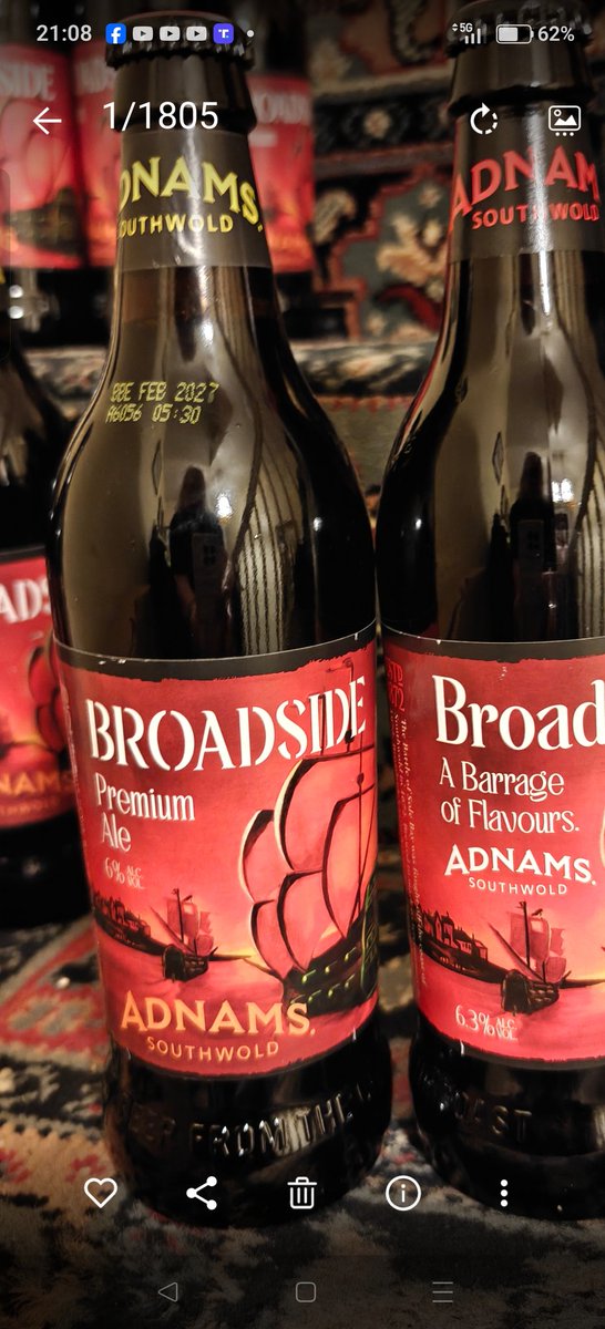 Twildfired's tweet image. Have you spotted the difference yet?
Bottled @Adnams #Broadside has gone down in strength. Thank goodness the size is the same!