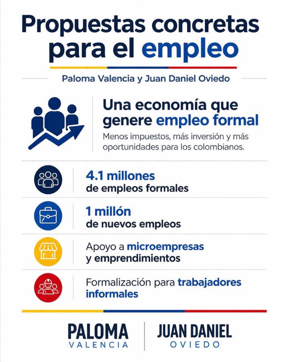 ColombiaDllada's tweet photo. Por una Colombia + Grande

Por una Colombia formal, con empleo, rica y de clase media.

#Plan10

#ColombiaConPaloma https://t.co/exFepPUOAQ