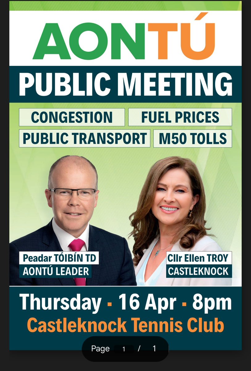 Peadar Tóibín TD tweet media