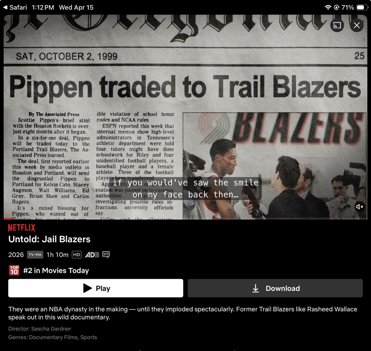 David Titchenal tweet media