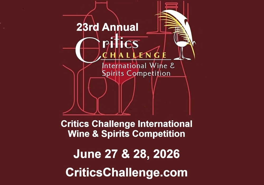 CriticsChall's tweet photo. The 23rd Annual Critics Challenge International Wine &amp; Spirits Competition is June 27 &amp; 28, 2026. 

Info and online entry: https://t.co/mkNIOlWvUz https://t.co/fFSh8UFxEM