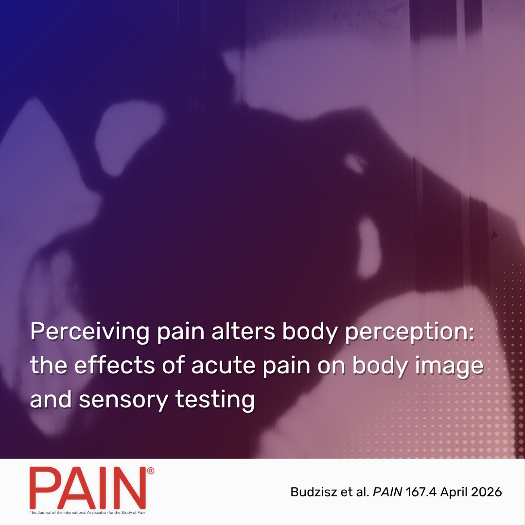 PAINthejournal's tweet image. Budzisz et al. find that acute pain can distort body image, suggesting that distorted body image is more closely related to perceptual and emotional factors than to sensory changes. Learn more in #PAIN bit.ly/4c258PB
