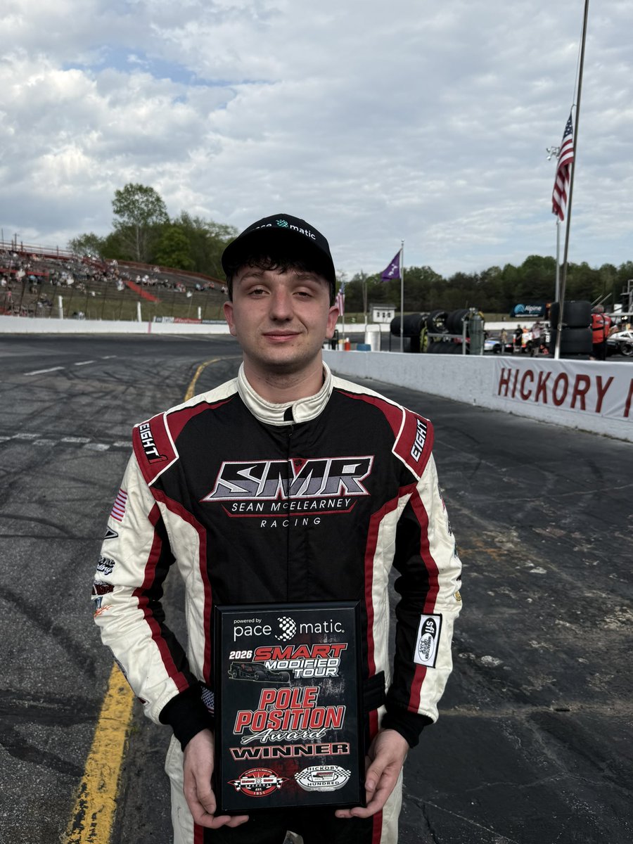 SMARTMods_'s tweet photo. Sean McElearney earned two bonus 🏆 after the Hickory Hundred pres by Dale Earnhardt Chevrolet. 
- the @paceomatic Pole Award
- The Carolina Drilling Blast to the Front Award.
Congrats to the @REradioz Rookie on a great race. #SMARTMods https://t.co/EpNN6N2ibk