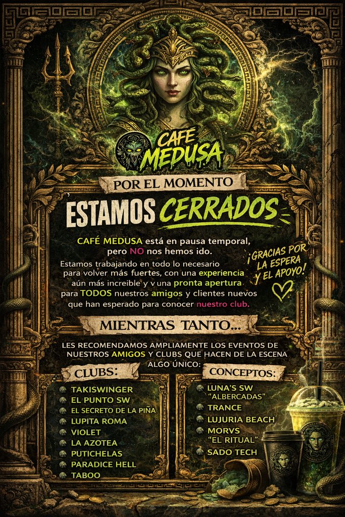 Cafe Club Medusa SW tweet media