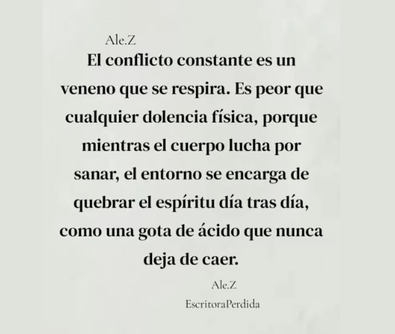 el conflicto es veneno...
