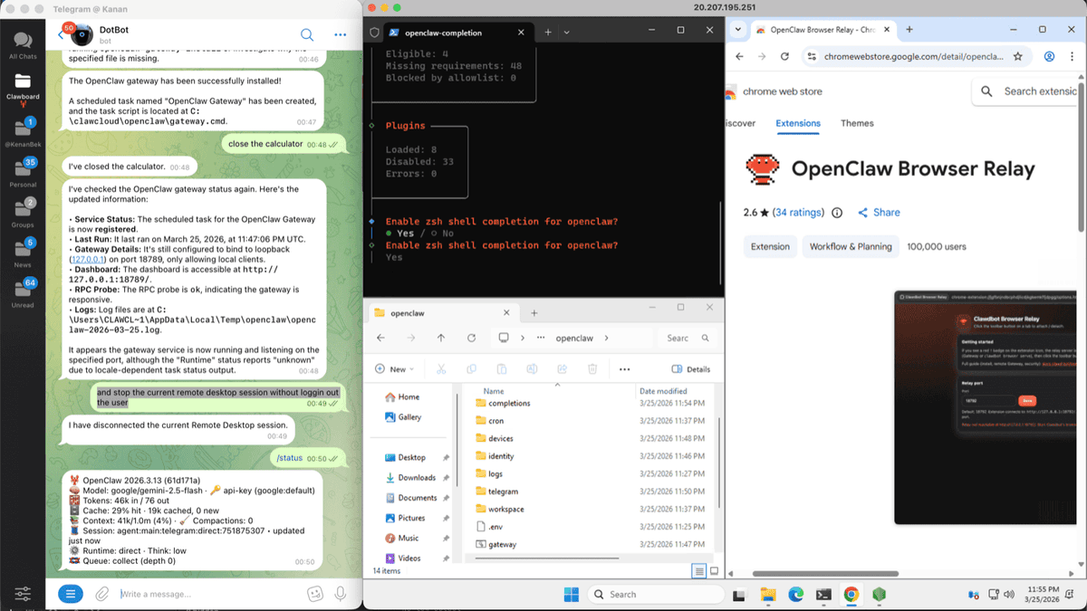 CoderVlogger's tweet photo. Managed hosting for OpenClaw was supposed to remove setup friction. It did. But it left SSH in place — and that's the wall most non-developers hit.

So we added Windows cloud servers. RDP desktop. OpenClaw is already running. No terminal. https://t.co/VgWrw3FOHO