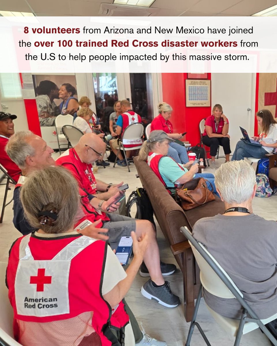 RedCrossNM's tweet photo. Our hearts are with the communities impacted by Super Typhoon Sinlaku as it brings dangerous conditions to Guam and the Northern Mariana Islands.❤️ We’re proud that 8 volunteers from the Arizona and New Mexico Region are among more than 100 Red Cross disaster workers deployed. https://t.co/9k6ZcVTeYr