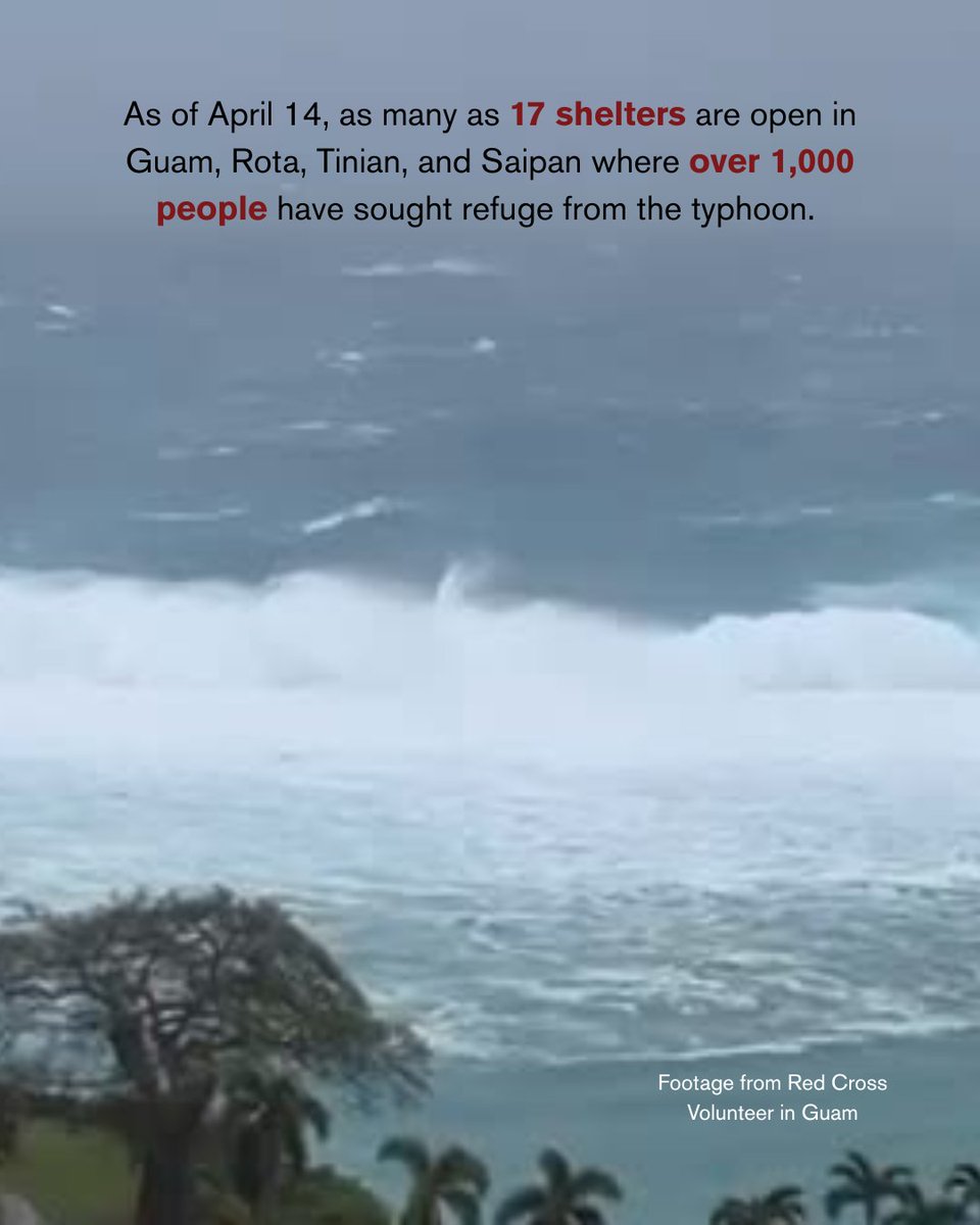 RedCrossNM's tweet photo. Our hearts are with the communities impacted by Super Typhoon Sinlaku as it brings dangerous conditions to Guam and the Northern Mariana Islands.❤️ We’re proud that 8 volunteers from the Arizona and New Mexico Region are among more than 100 Red Cross disaster workers deployed. https://t.co/9k6ZcVTeYr