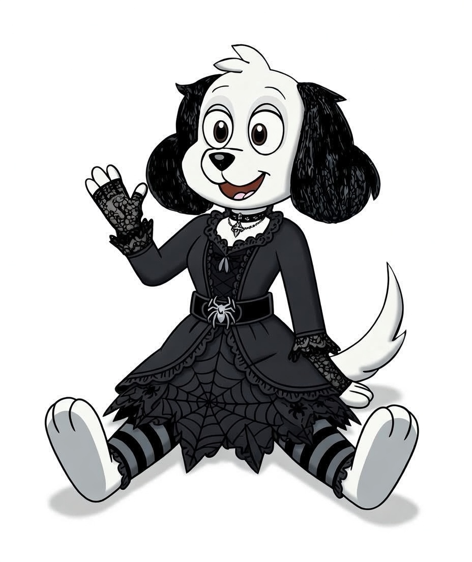InfiniteSky14's tweet photo. An image of my OC Mattie Sterling dressed in her Halloween costume created by Grok Imagine! https://t.co/iA9s35L1pO