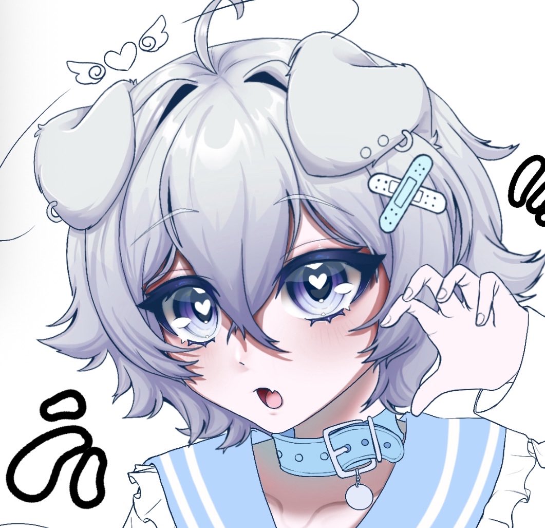 Closeup wip of an art trade I worked on the other day !!