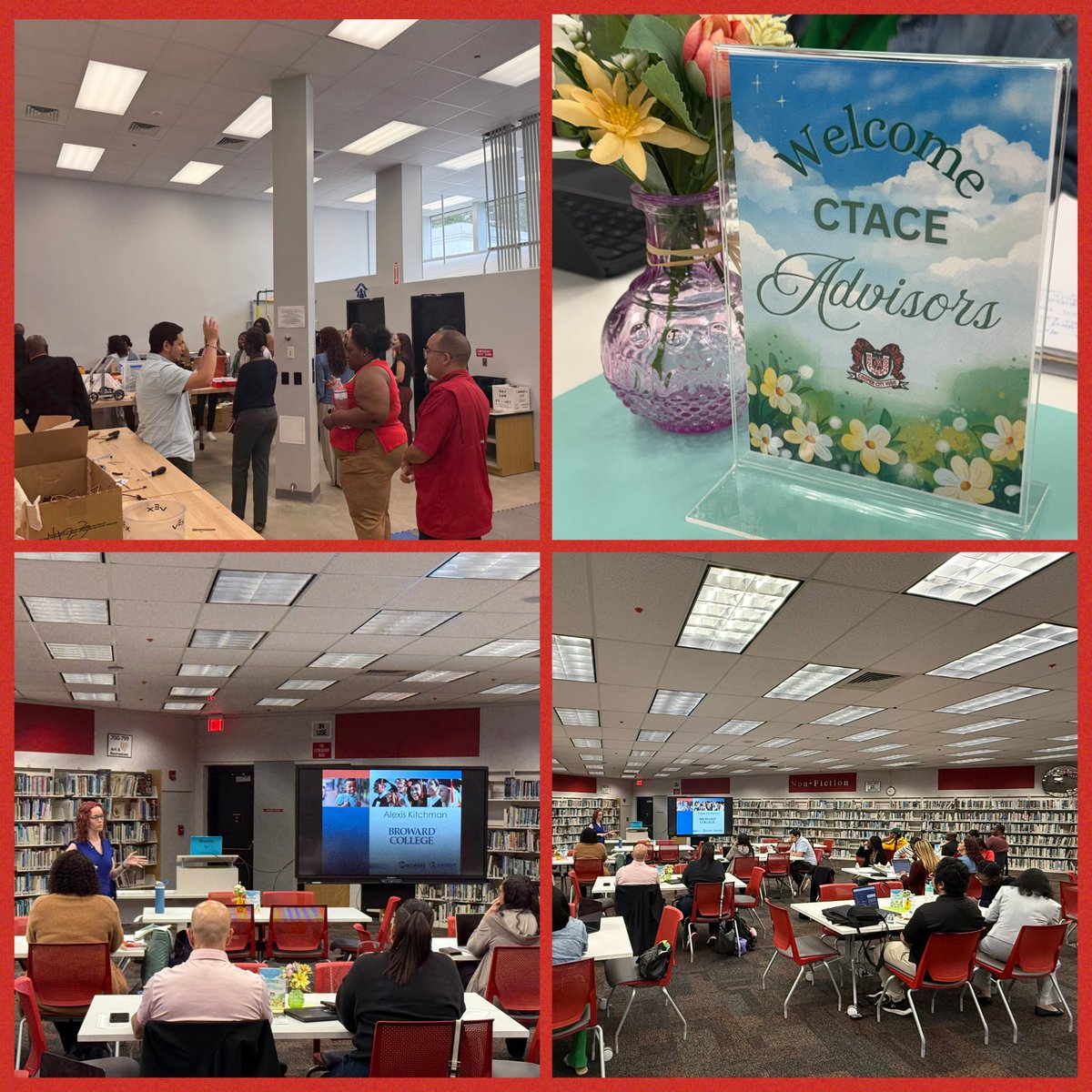 BrowardCTE's tweet photo. CTE Advisor Meeting ✨

Thank you to Cooper City High School for hosting!
Shoutout to our partners Broward College and Broward Center for the Performing Arts for sharing valuable workforce insights. 🎓🎭
Together, we’re building strong pathways for student success! https://t.co/fBsgZPFO2c