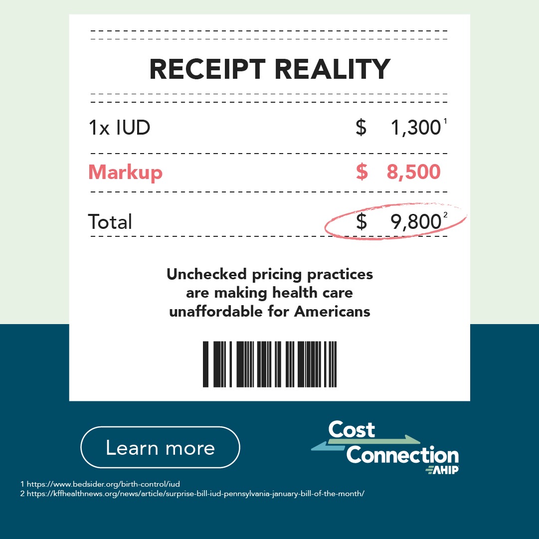 AHIPCoverage's tweet photo. Unchecked pricing power from drugmakers, hospitals and some private equity-backed providers is driving up costs for everyone.