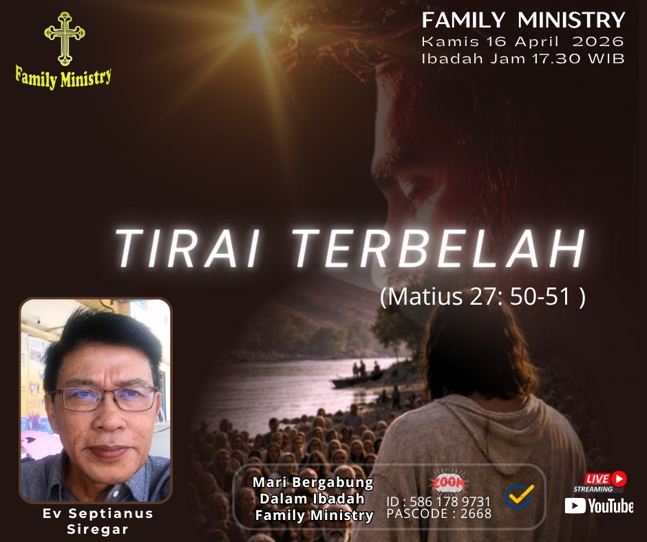 MutiaraIndah's tweet photo. Ikuti melalui live streaming 
Youtube : Family Ministry Fellowship
Kamis 16 April 2026 Jam 17.30 WIB https://t.co/nu87IHQFlN