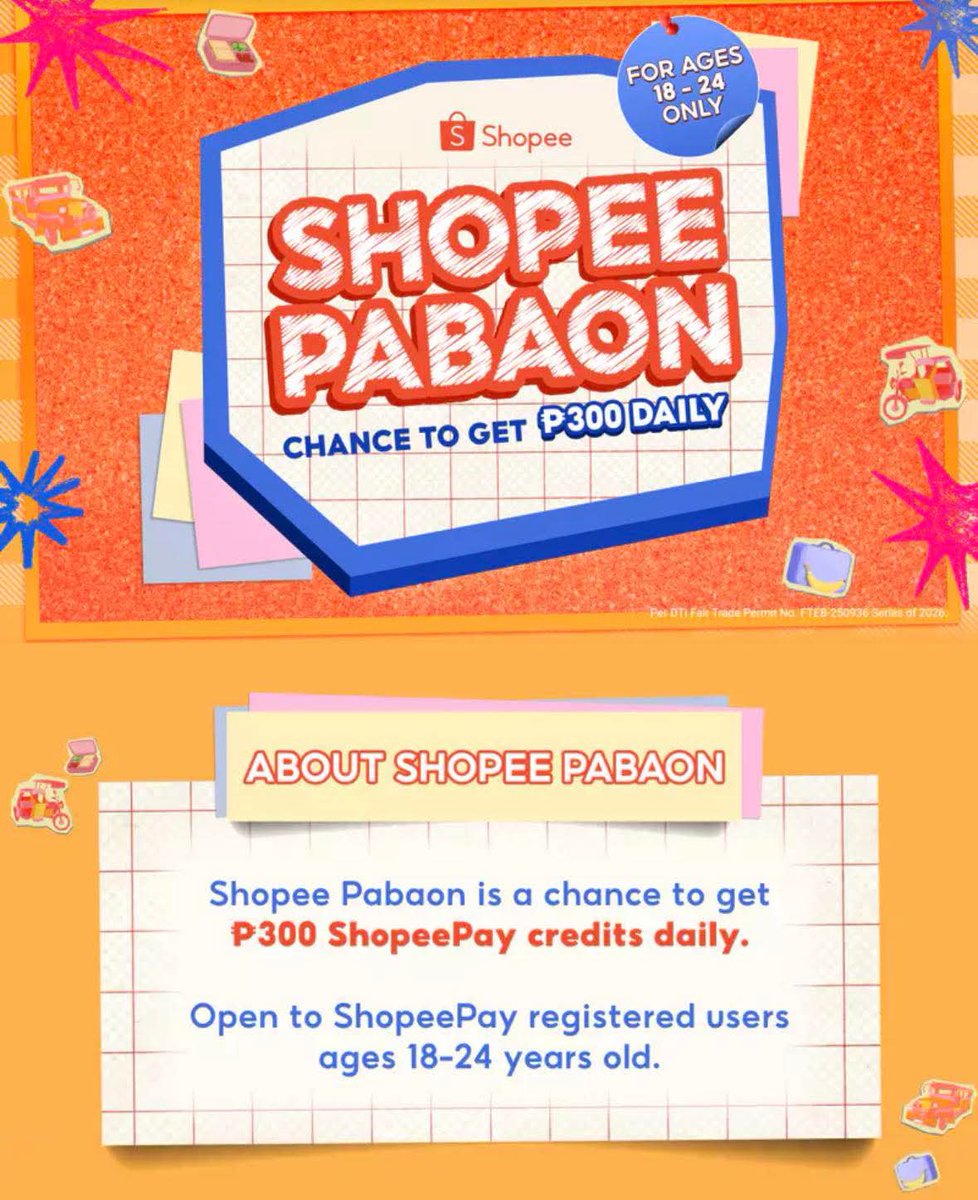 tameddashh's tweet photo. shopee pabaon everyone 💯🥰https://t.co/6nZyHdPHuT

GET A CHANCE TO GET 300 PESOS DAILY!

tags: shopee pabaon giveaways ph gcash crypto sue binichella coachella bini heeseung evan wtb wts ph alterph hiring foodpanda grab vouchers https://t.co/oqb3babPBv