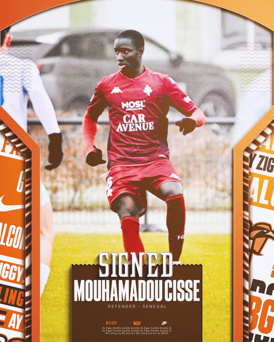 BGSUMSoccer's tweet image. A NEW ERA BEGINS.

✍️ 𝓢𝓲𝓰𝓷𝓮𝓭
Mouhamadou Cisse

Welcome to BG! 

#GoFalcons #AyZiggy 🟠🟤