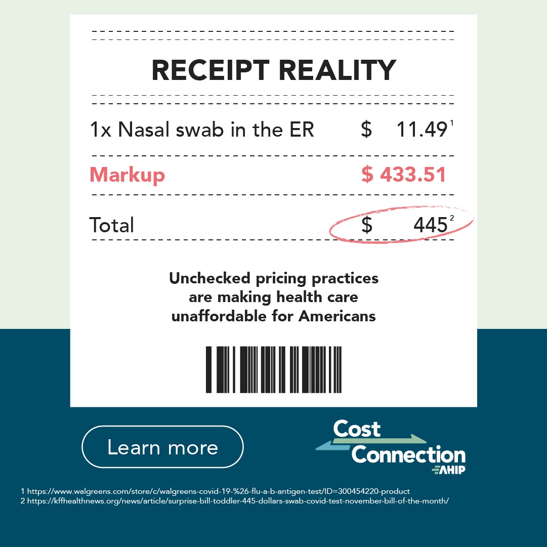 AHIPCoverage's tweet photo. Unchecked pricing power from drugmakers, hospitals and some private equity-backed providers is driving up costs for everyone.