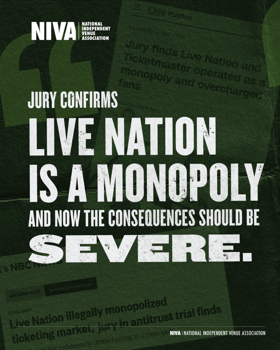NIVA - National Independent Venue Association tweet media