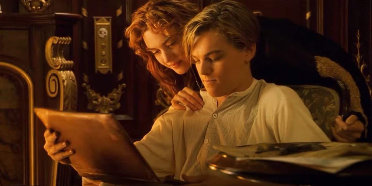 BrunetPau's tweet image. Hoy, hace 114 años, un 14 de Abril de 1912, Jack pintaba a Rose como una de “sus chicas francesas” #Titanic 🚢🧊