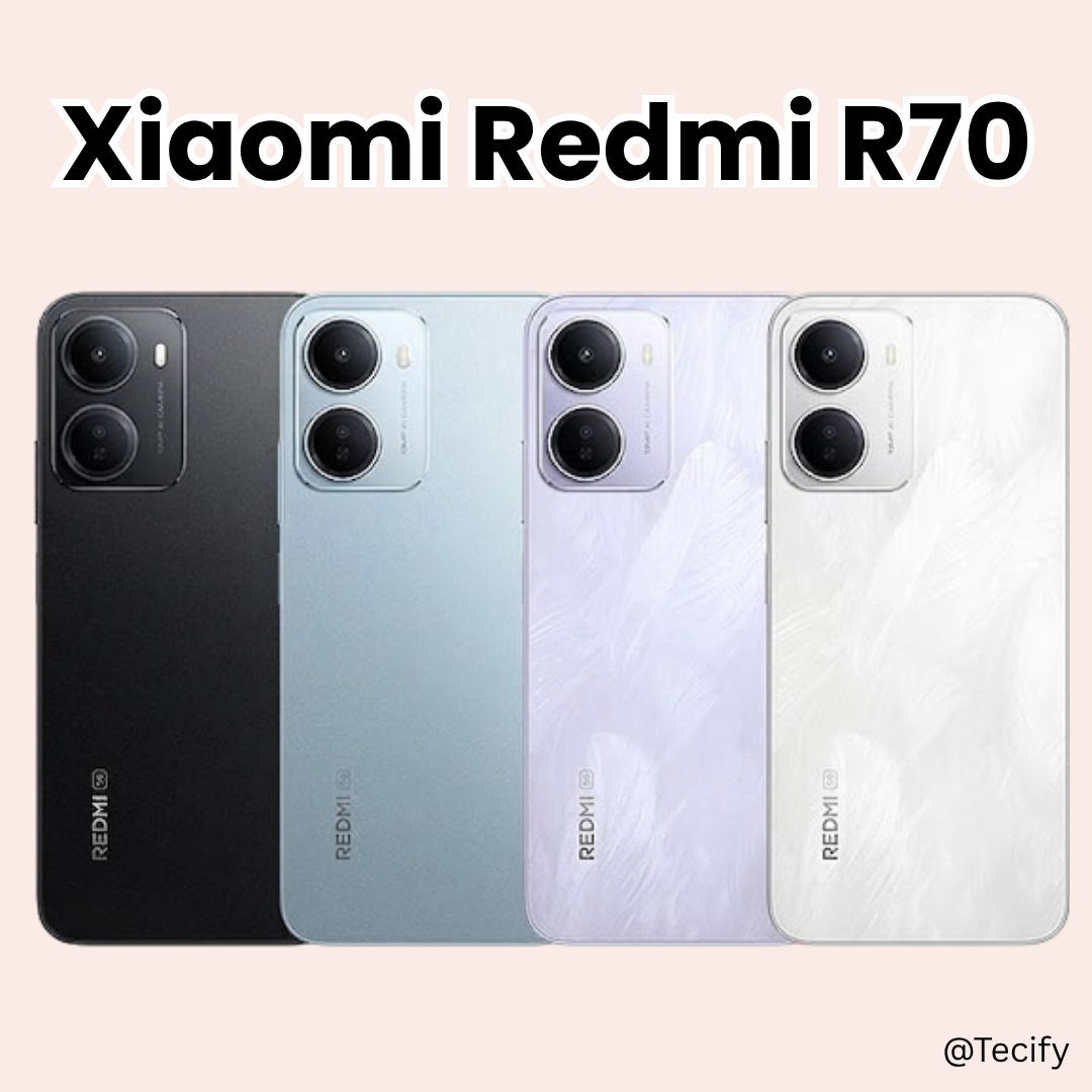 Redmi R70 Xiaomi Redmi R70 design and colors officially revealed #redmir70 # ...
