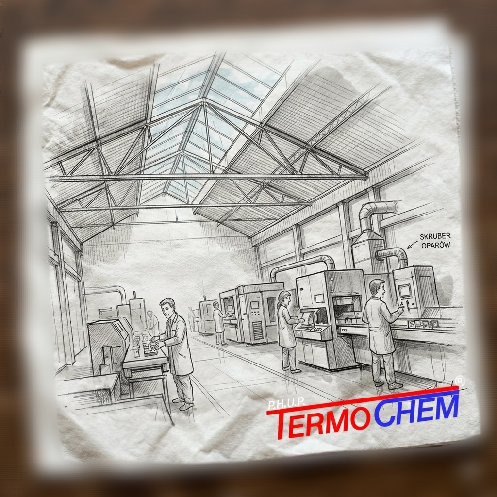 Termochem's tweet photo. Czyste powietrze w przemyśle? To misja!🛡️ Schemat działania skrubera oparów od #Termochem: 
✅ Wysoka wydajność neutralizacji chemicznej (np. HCl, NH3). 
✅ Znikome opory przepływu = niższe koszty.
✅ Jakość i precyzja, której można zaufać.
#skrubery #ochronaśrodowiska #przemysł https://t.co/6gpWvImNH0