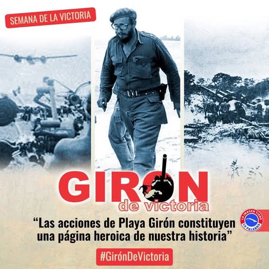 Hoy en nuestra Historia. 15 de abril de 1961 aviones mercenarios bombardearon 3 aeropuertos cubanos. Era el preludio de la invasión. No calcularon que este pueblo estaría #DePieYCombatiendo hasta la victoria, como lo haría hoy si fuera necesario.#GirónEsHoy
#CubaViveEnSuHistoria