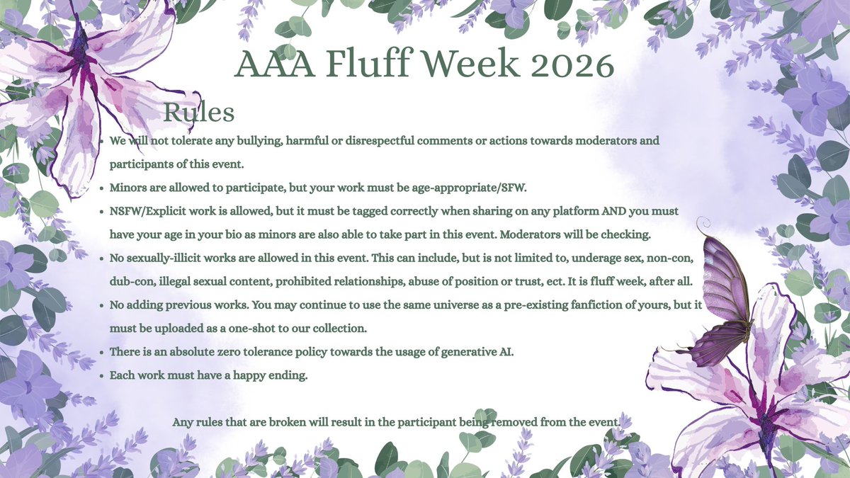 AAA Fluff Week tweet media