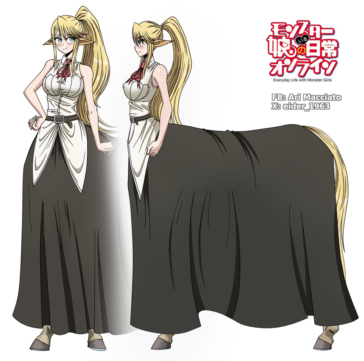 eider_1963's tweet photo. I drew a centorea as anatomy practice
 I'd been wanting to draw a full-body version for a while ✨

#monstermusume #monstermusumenoirunichijou https://t.co/F5VMKxKK8c