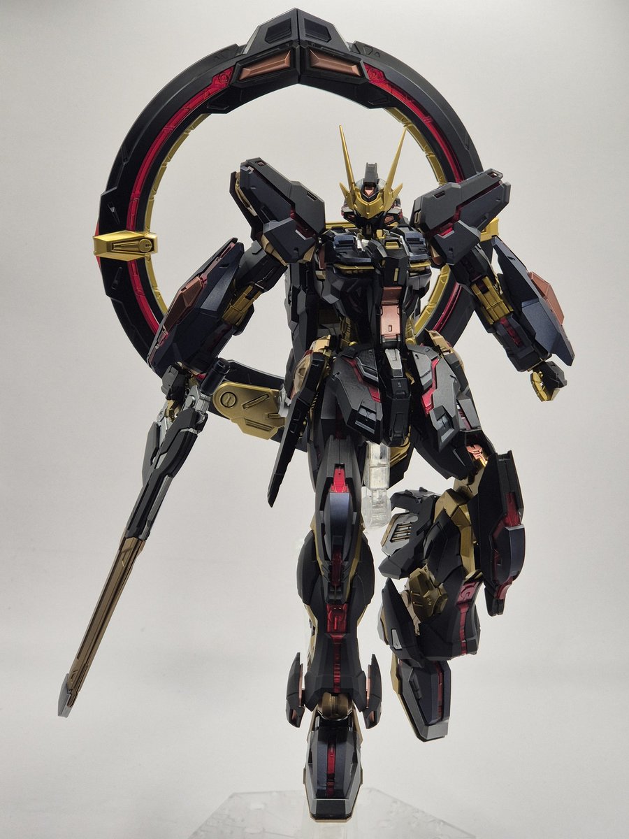 DRPatrikVA's tweet image. MG 1/100 Stargazer Gundam "Solar Eclipse" Custom

This was a fun, quick build and custom paintjob. It took 2 weeks only. I will put on waterslide decals this weekend, which will add a lot more detail.

Not a lot of parts, so you have to mask a lot!

#Gunpla #GundamSEED #Paint