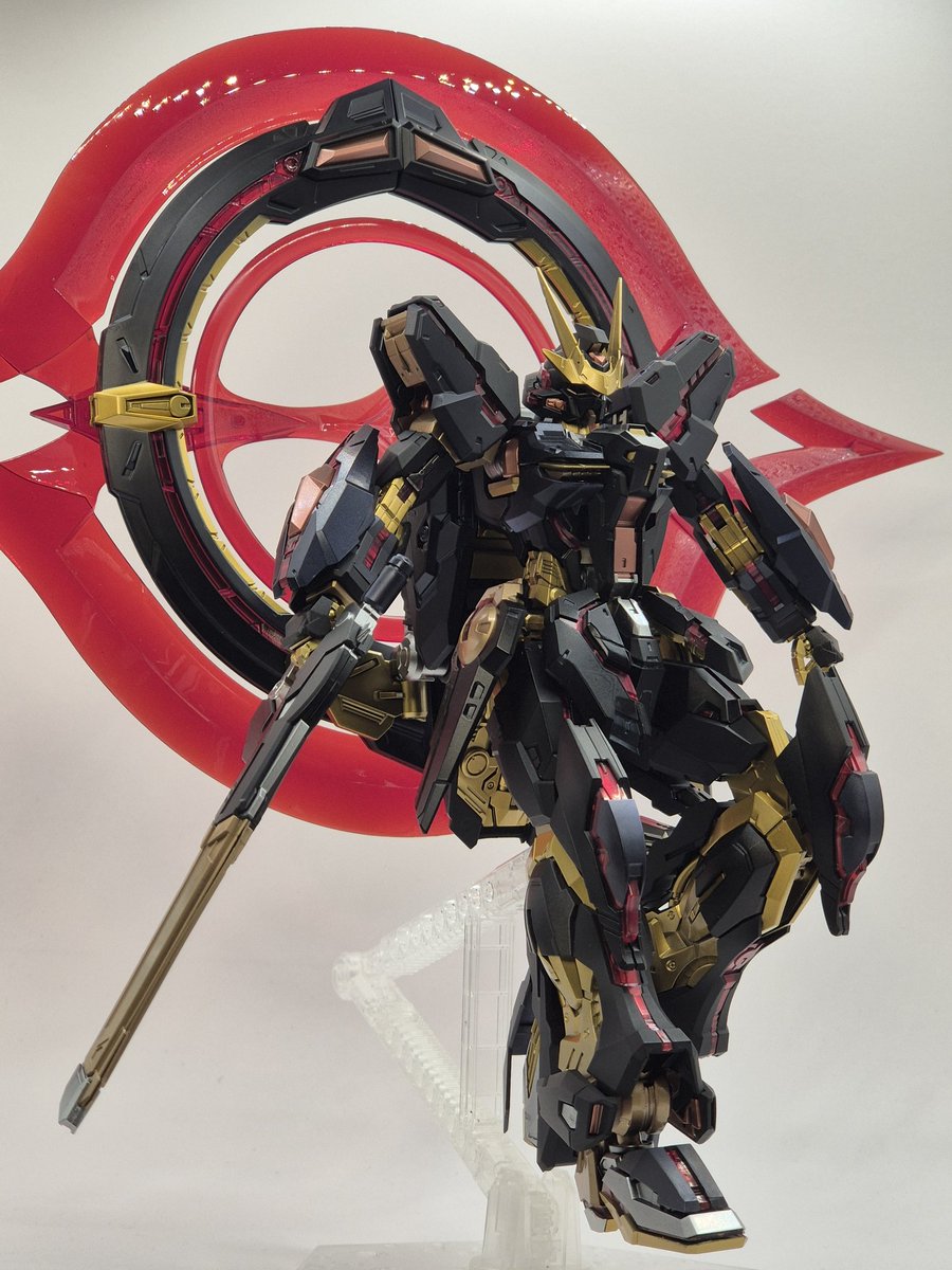 DRPatrikVA's tweet image. MG 1/100 Stargazer Gundam "Solar Eclipse" Custom

This was a fun, quick build and custom paintjob. It took 2 weeks only. I will put on waterslide decals this weekend, which will add a lot more detail.

Not a lot of parts, so you have to mask a lot!

#Gunpla #GundamSEED #Paint
