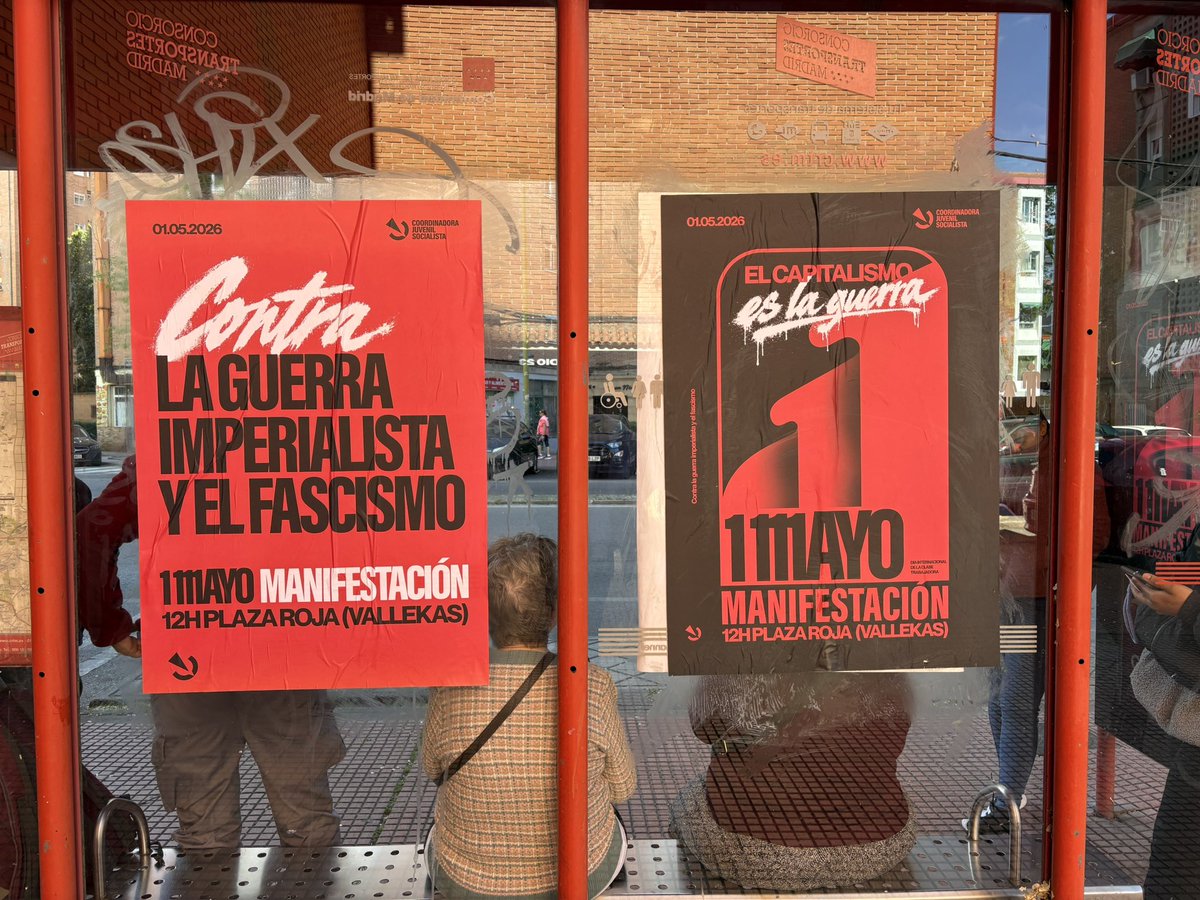 contra la guerra y el eje imperialista de estados unidos e israel la clase trabajadora debe organizarse.

nos vemos el 1 de mayo en vallekas.
