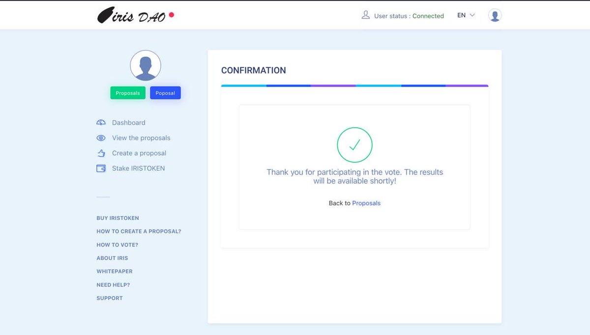Voting has started. It ends on April 18th. 

dao.iristoken.io/#/proposal-det…