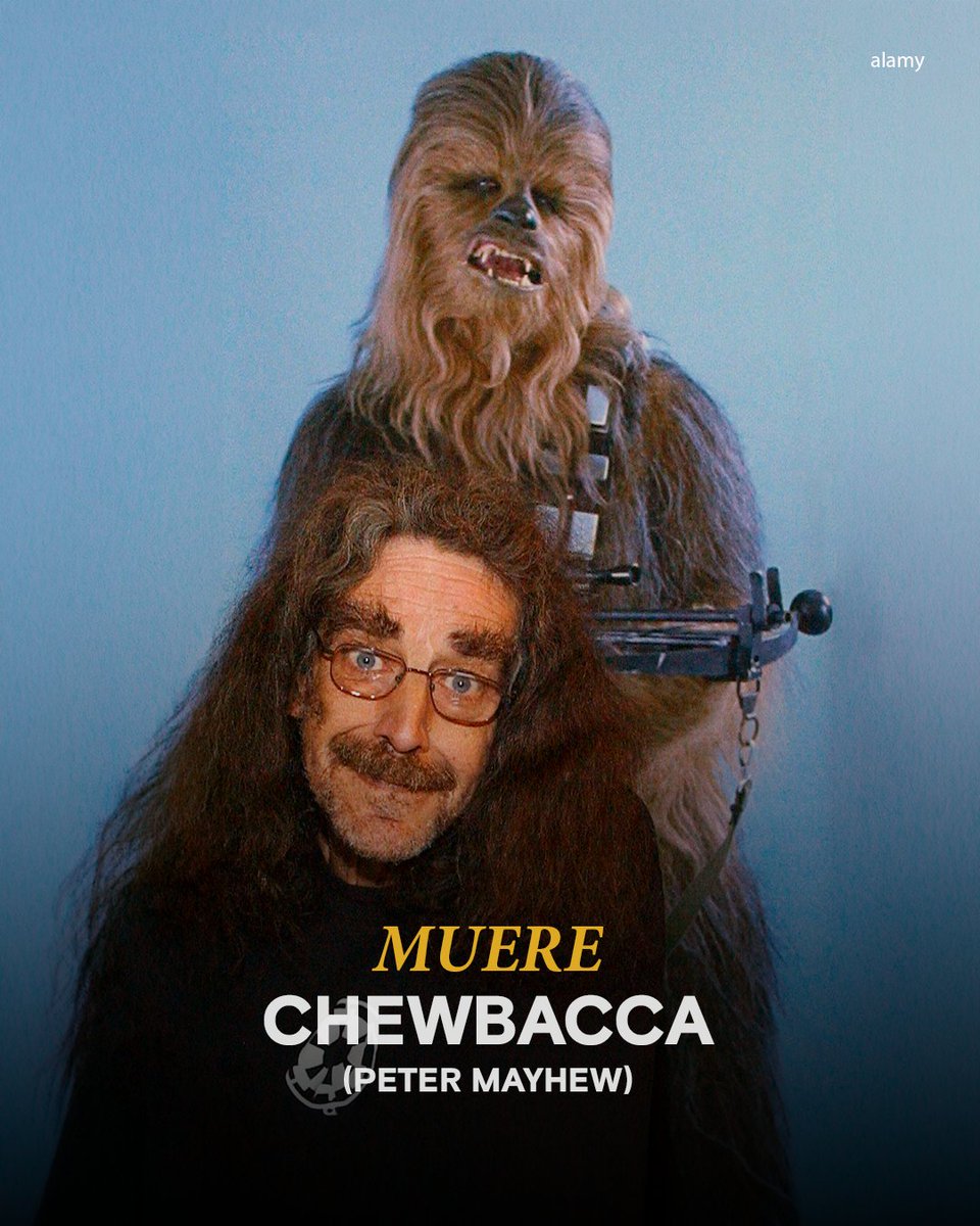 HistoryLA's tweet photo. #HoyEnLaHistoria En 2019, fallecía Peter Mayhew, el inolvidable Chewbacca. https://t.co/2BDztyuPwV